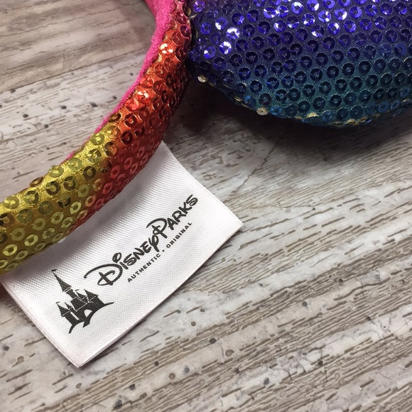 Disney Parks Rainbow Sequence Minnie Ears - Picture 3 of 4